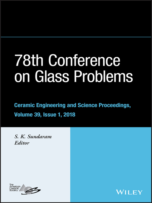 Upplýsingar um 78th Conference on Glass Problems eftir S. K. Sundaram - Biðlisti